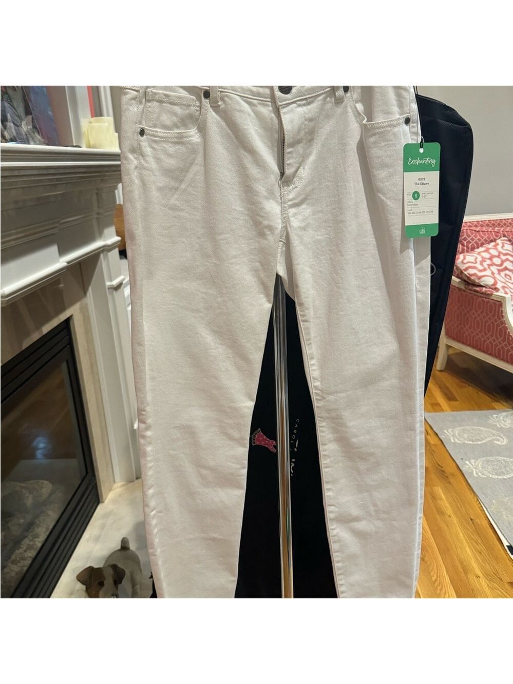 Cabi - Skinny White Jeans - Sz 6 - LIKE NEW - Picture 3 of 5